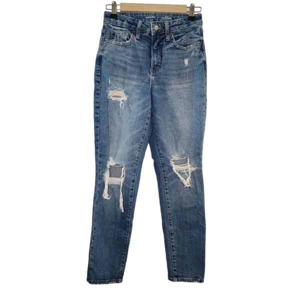 Old Navy High Rise O.G. Ripped Straight Jeans - Picture 3 of 9